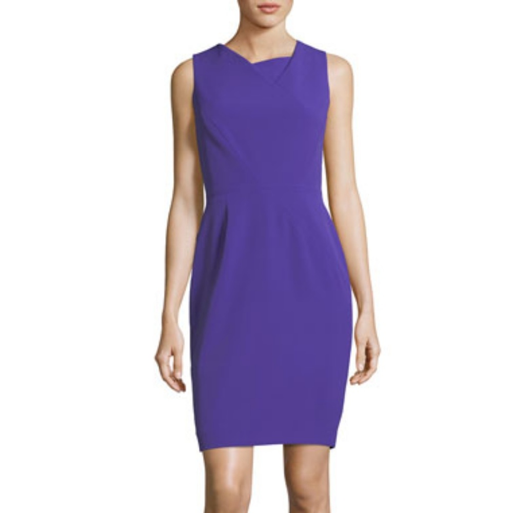Tahari ASL Fold Over Sheath Dress, 4